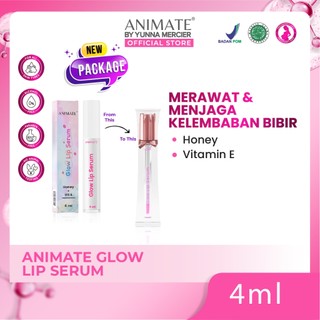 [BUNDLE] Animate Glow Lip Serum 4 Ml - Lip Serum Bibir Lembap Pencerah Perawatan Bibir Hitam - Lip Serum Bibir Untuk Laki Laki Cowok dan Perempuan Cewek HALAL dan BPOM