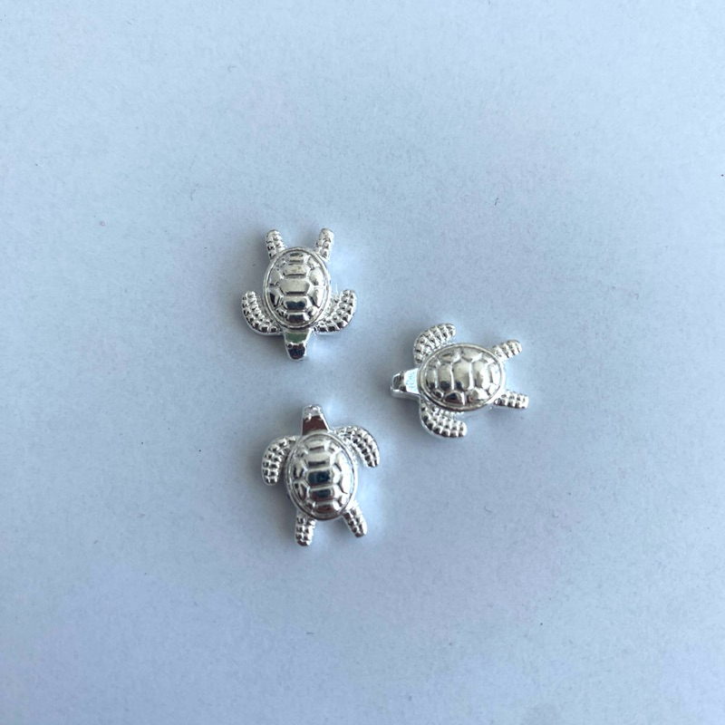 1 ชิ้น CHARM TURTLE SILVER ENTER / จี้ / จี้เสริม / วัสดุสร้อยข้อมือ / วัสดุสร้อยคอ