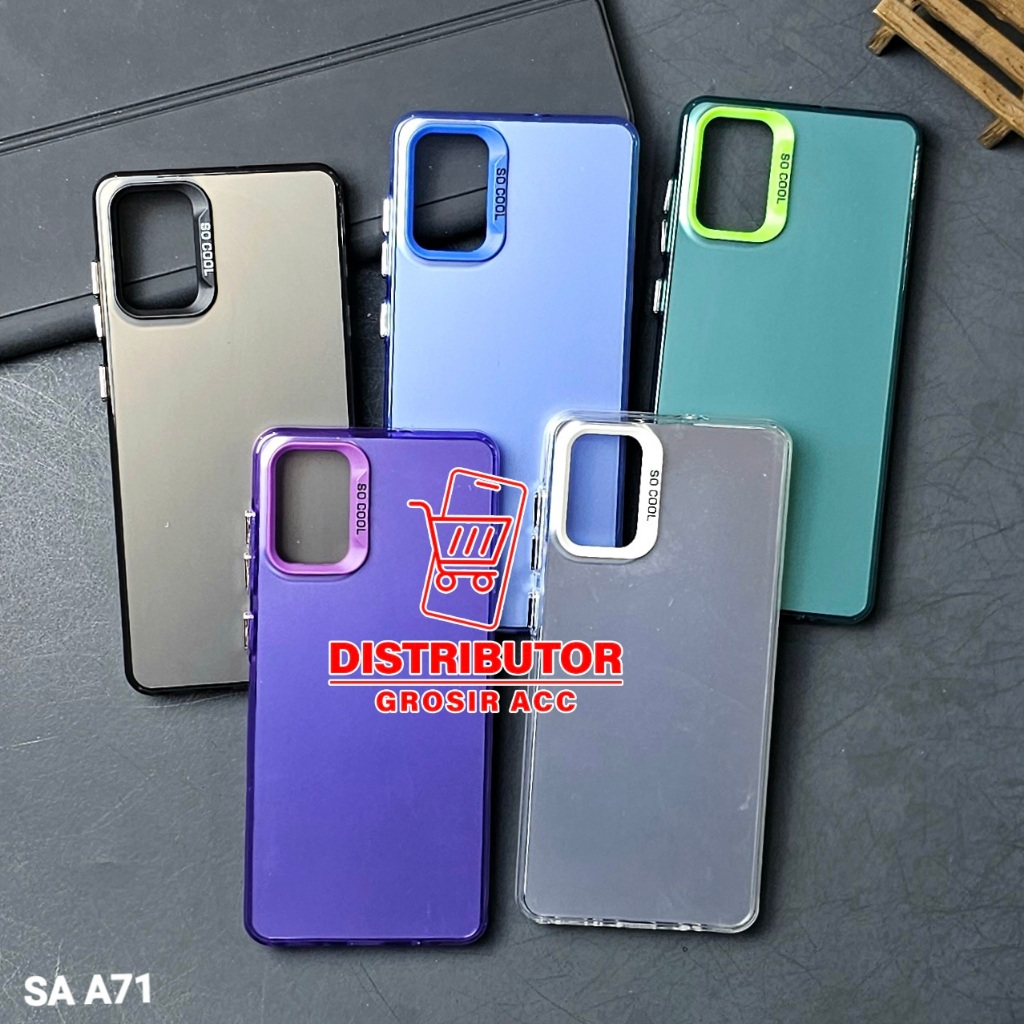 SAMSUNG A71 CASE IMD HYBRID PLATE HOLOGRAM CASE SOCOOL SAMSUNG A71 SC-1