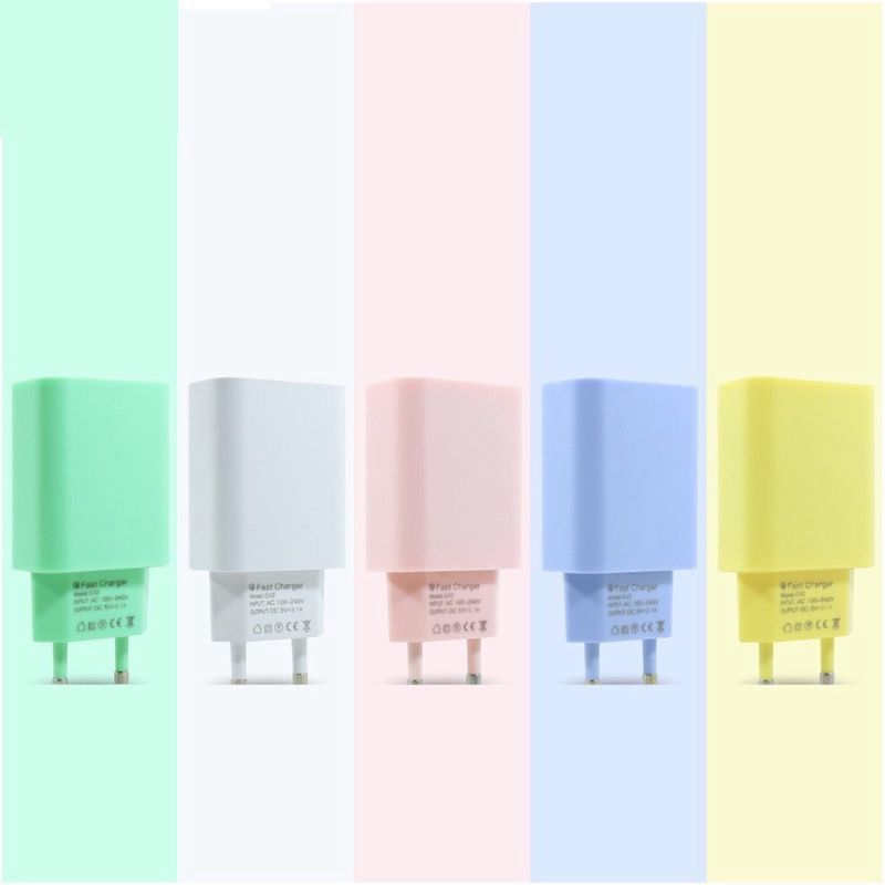 Adapter Charger X66 Macaron Output2A Fast Charger / Batok Charger