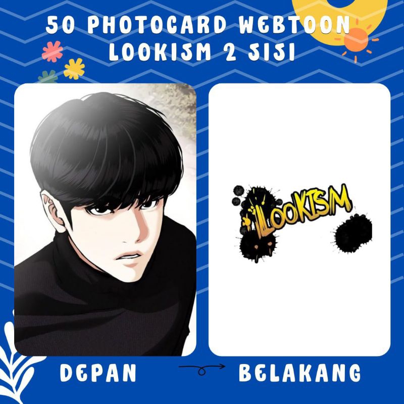 [50 ชิ้น] พิมพ์ WEBTOON LOOKSM PHOTOCARD 2 ด้านข้าง