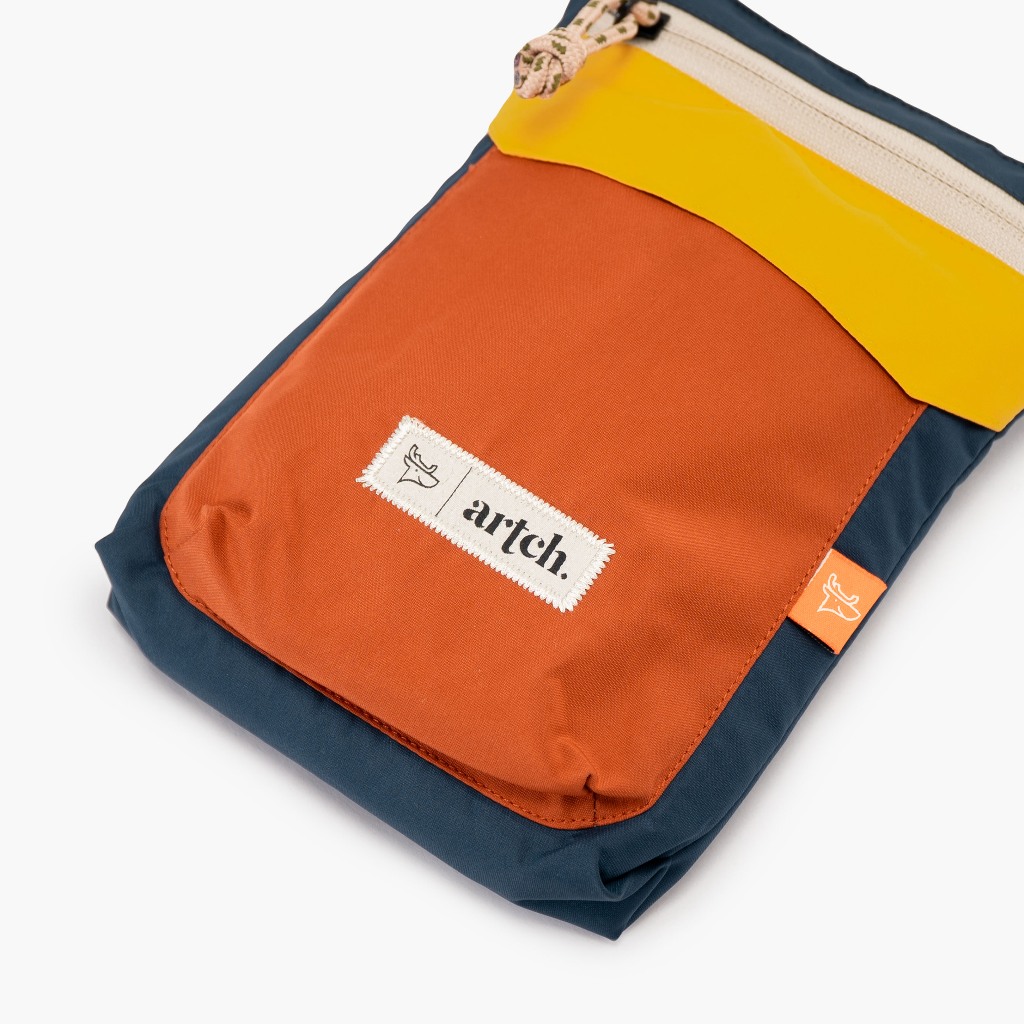 ARTCH - Demano Navy Orange - Sling Bag Phone Wallet