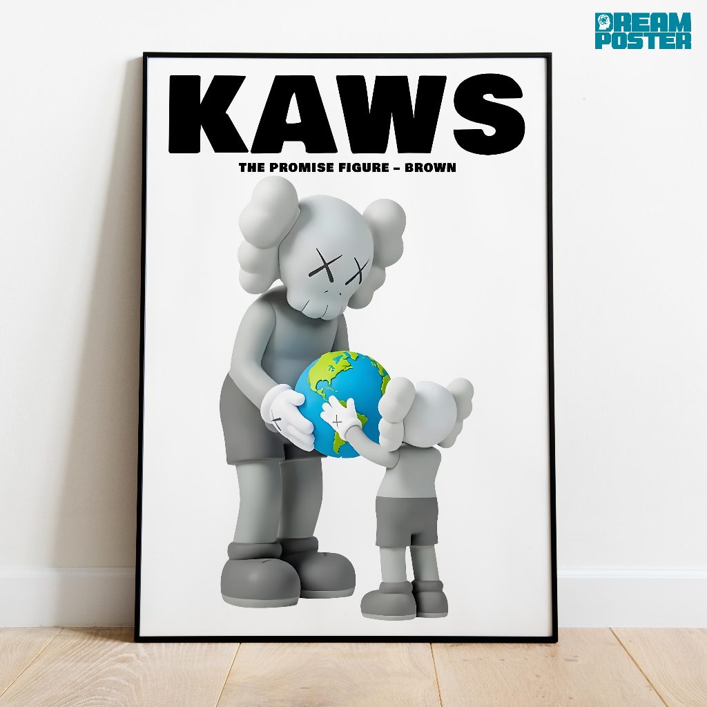 โปสเตอร์ Kaws Hypebeast - The Promise Figure Frameblock