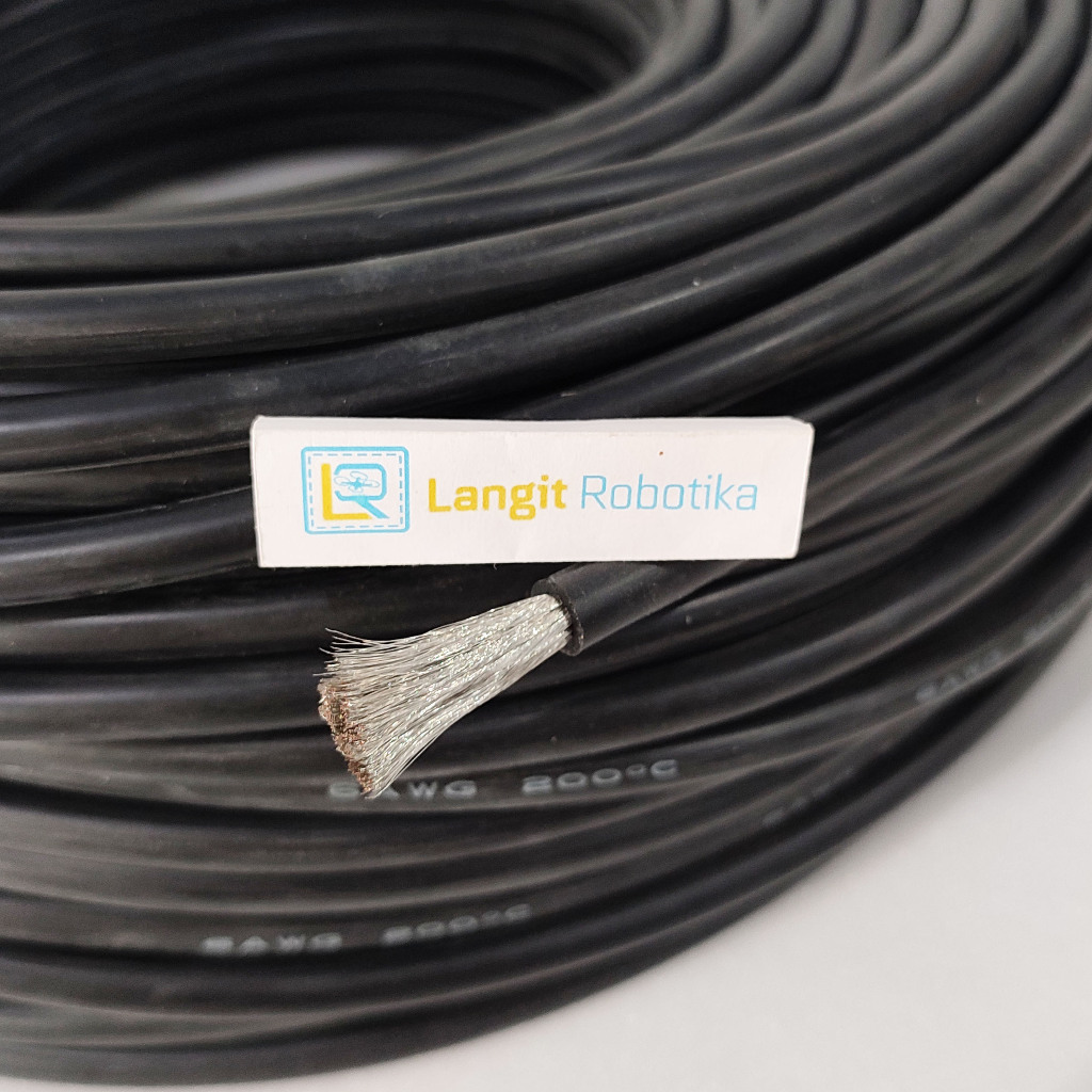 AWG 7 สายซิลิโคน AWG7 สายซิลิโคนสีดําสีดํา RC Plane