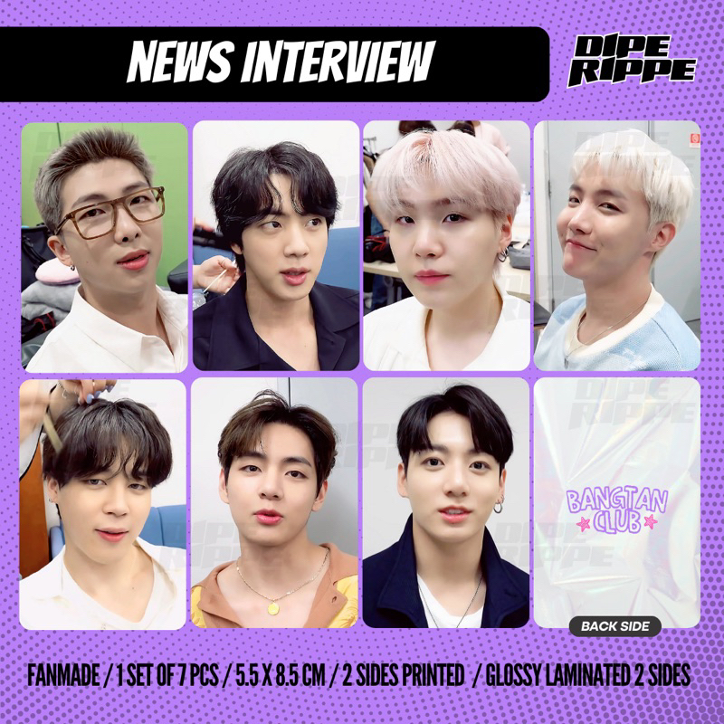 BTS - [1 ชุดเนื้อ 7 ชิ้น] BANGTAN CLUB NEWS INTERVIEW BANGTAN TV SELCA