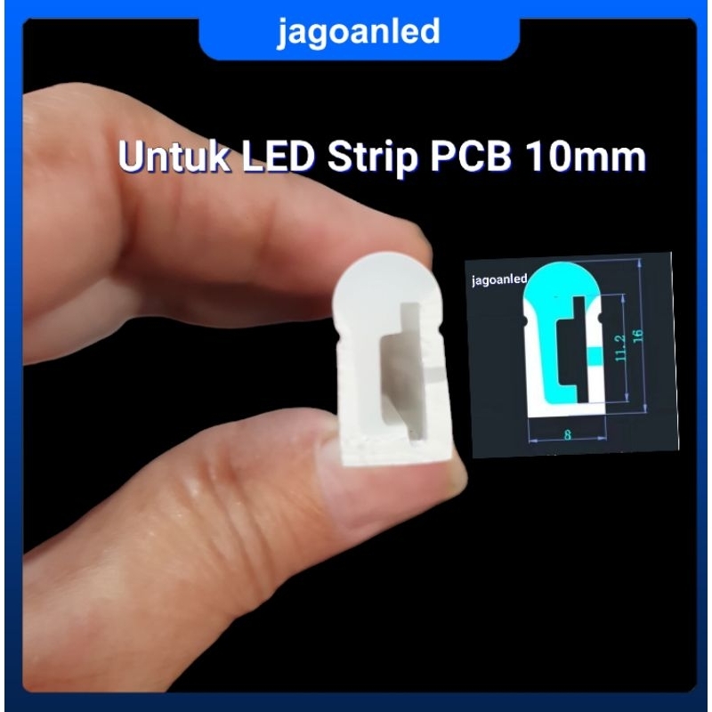 LED Eyebrow Hose pcb 10 มม.ยางแขนหลอดซิลิโคน LED strip protector 8x16 มม.