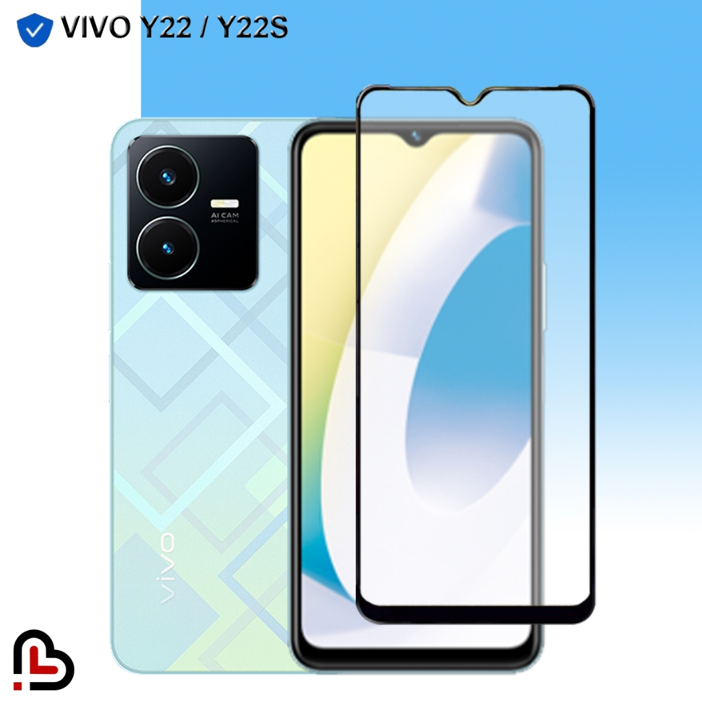 กระจกนิรภัย Vivo Y22 / Y22S กระจกกันรอยเต็มจอ