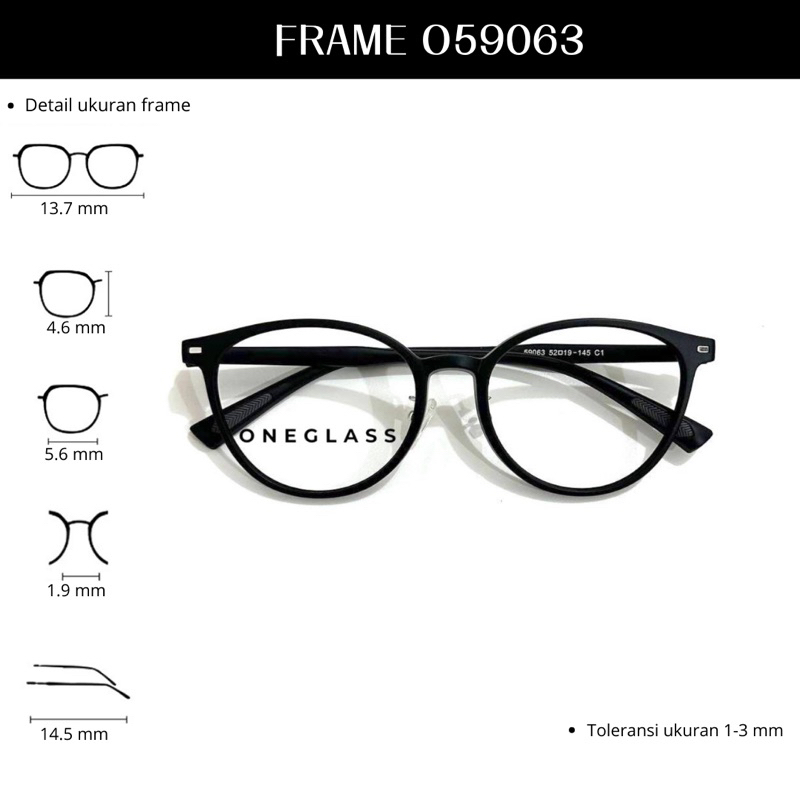 ซื ้ อ 1 ฟรี 1 เลนส ์ ลบ 1, Plus, กระบอก - O59063 กรอบแว ่ นตา Unisex