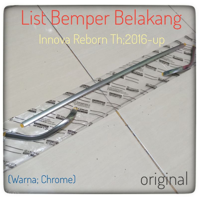 รายการกันชนหลัง Innova Reborn 2016 up Lower Bumper List Innova Reborn original Chrome List กันชนหลัง