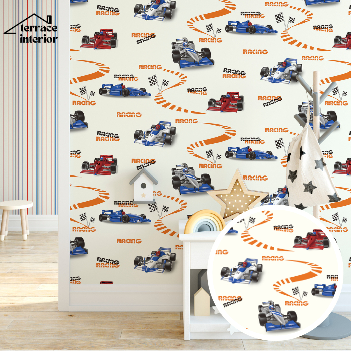 Laiv NEW KIDO F1 Racing Wallpaper - 53ซม. x 10ม.