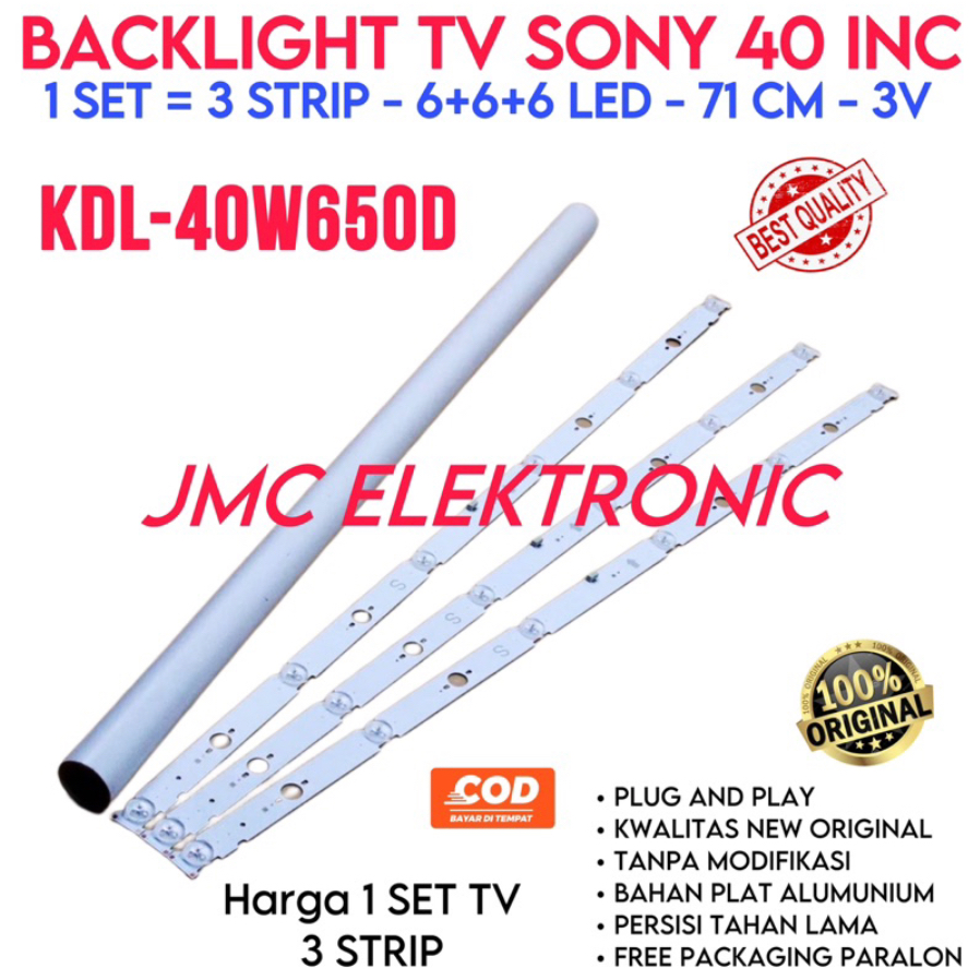 SONY 40 INCH LED TV BACKLIGHT KDL40W640D KDL 40W650D 40W650 40 INC INCH 6K BL LAMP