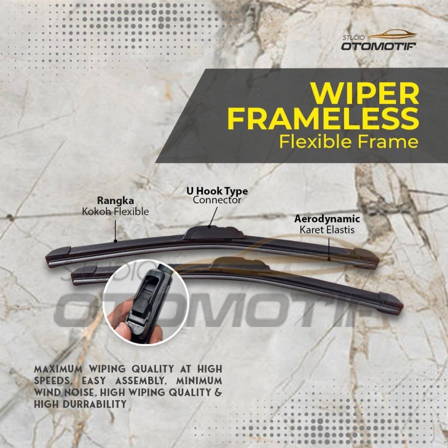 FRAMELESS WIPER SPIN / WIPER SPIN 1 ชุด 2 ชิ้น