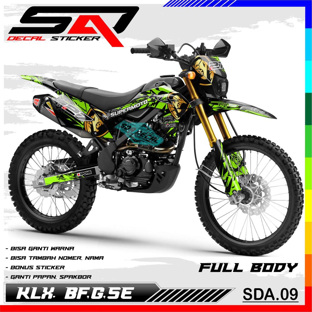 Decal สติกเกอร์ Custoom Full Body KLX 150 BF, G, SE Decal สติกเกอร์ Variation รถจักรยานยนต์ KLX BF S