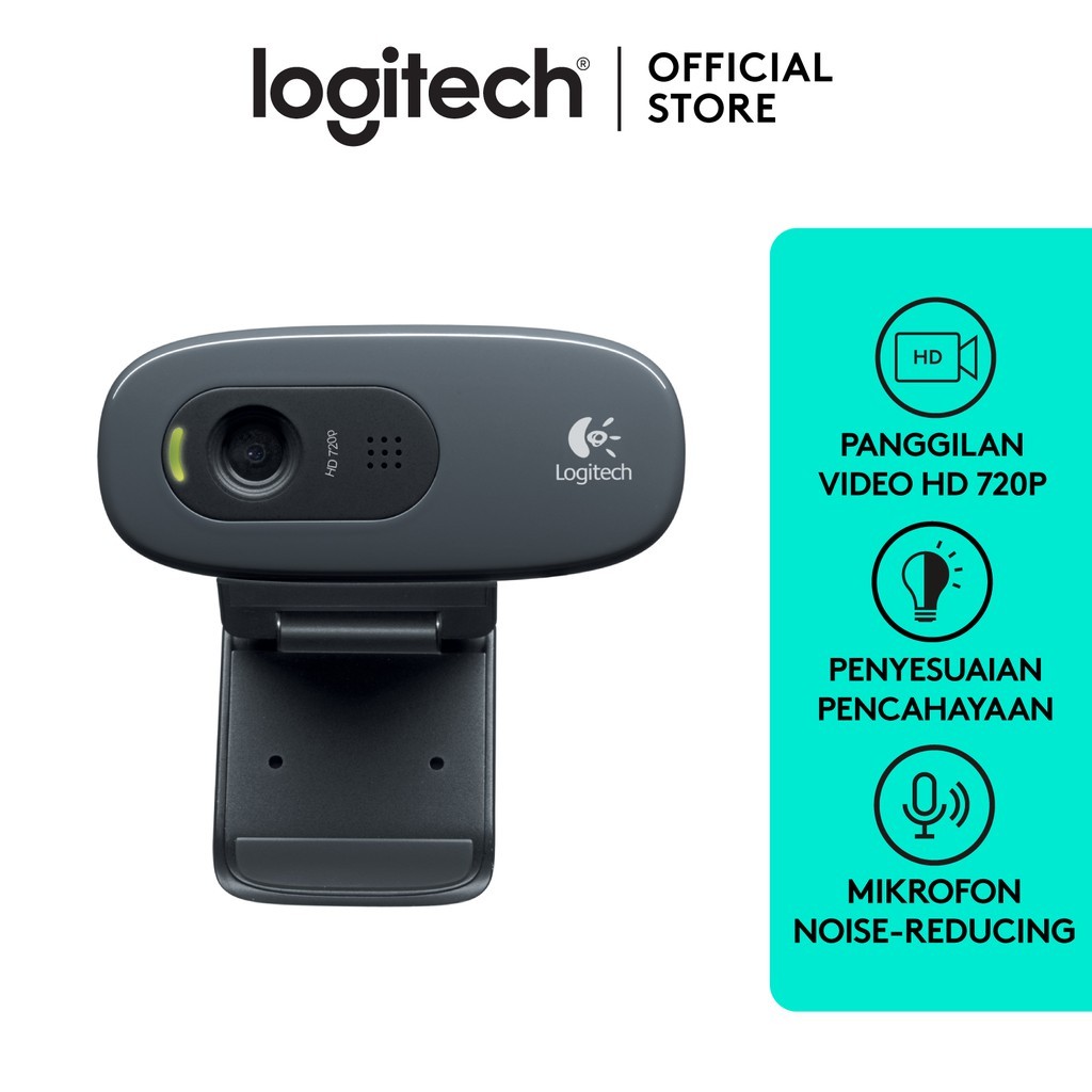 กล้องเว็บแคม Logitech C270 HD 720p สําหรับ Windows, Mac OS &amp; Chrome
