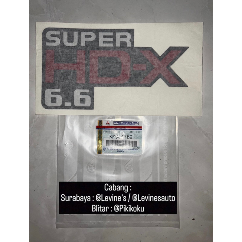 สติ๊กเกอร์ KM HDX ดั้งเดิม904769 / สติ๊กเกอร์ canter hdx / สติ๊กเกอร์ตัวถังดีเซล colt / สติ๊กเกอร์ S