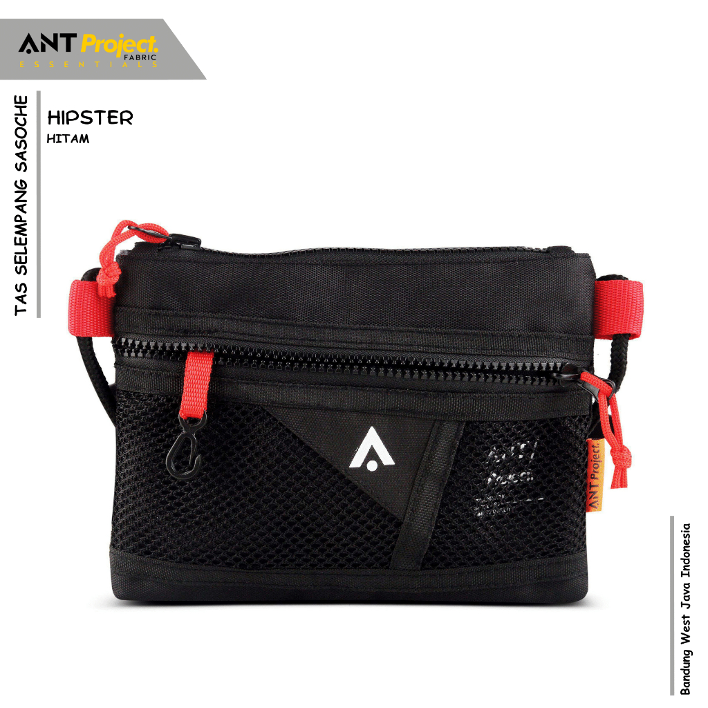 ANT PROJECT - Sacoche Hipster Black Sling Bag - กระเป๋าสะพายข้าง