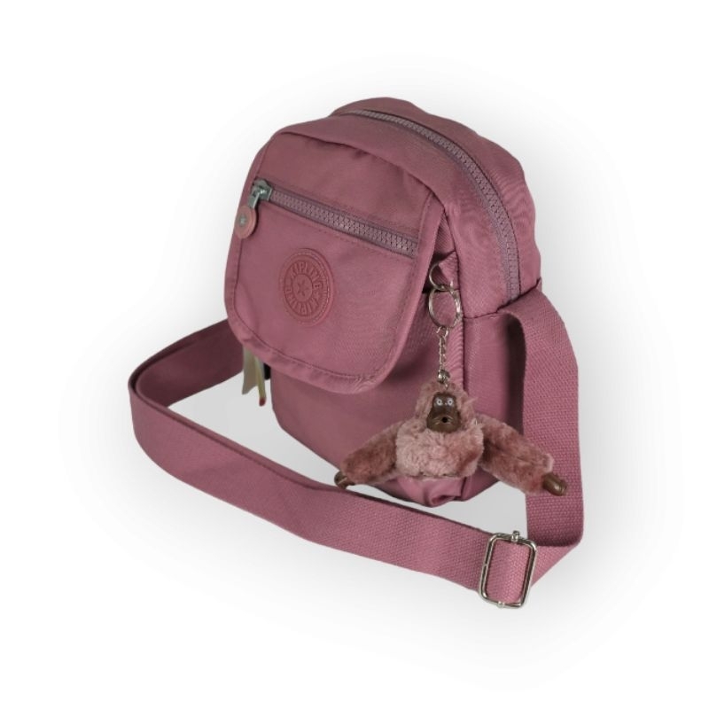 KIPLING นําเข้าคุณภาพ คิปลิง 7023 ไม่จํากัดเพศ กระเป๋าสะพายไหล่สําหรับโทรศัพท์มือถือและกระเป๋าสตางค์