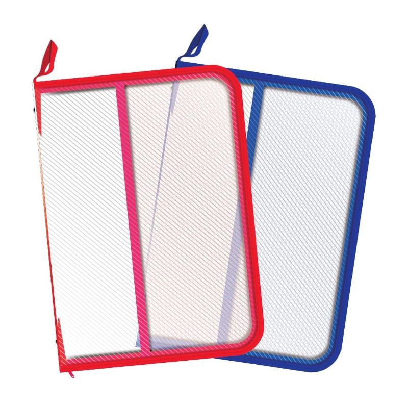 SCHOOL BAG UK ZIPPER MESH BAG แผนที่. F4 / MAP ZIPPER FOLIO F4