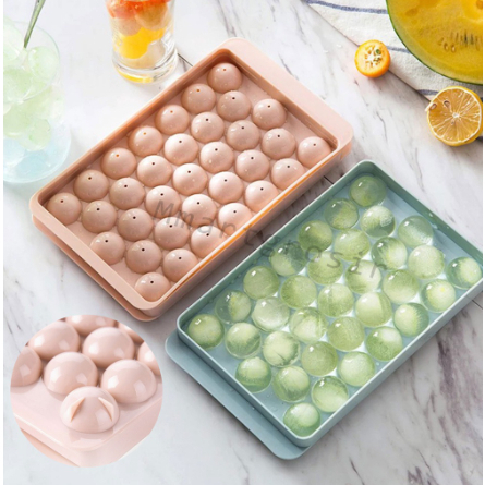 33-SLOT รอบ ICE CUBE แม่พิมพ์ TRAY ICE CUBE การพิมพ์เครื่องมืออเนกประสงค์ JELLY PUDDING แม่พิมพ์ Pla