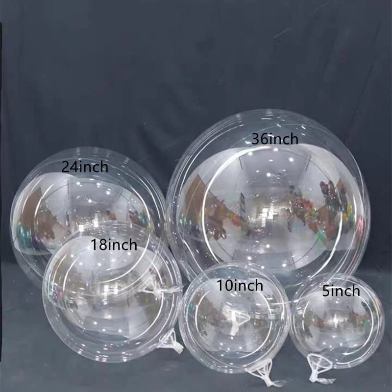 TRANSPARENT PVC BOBO BALLOONS 18/24/36 INCHES ต่อชิ้น
