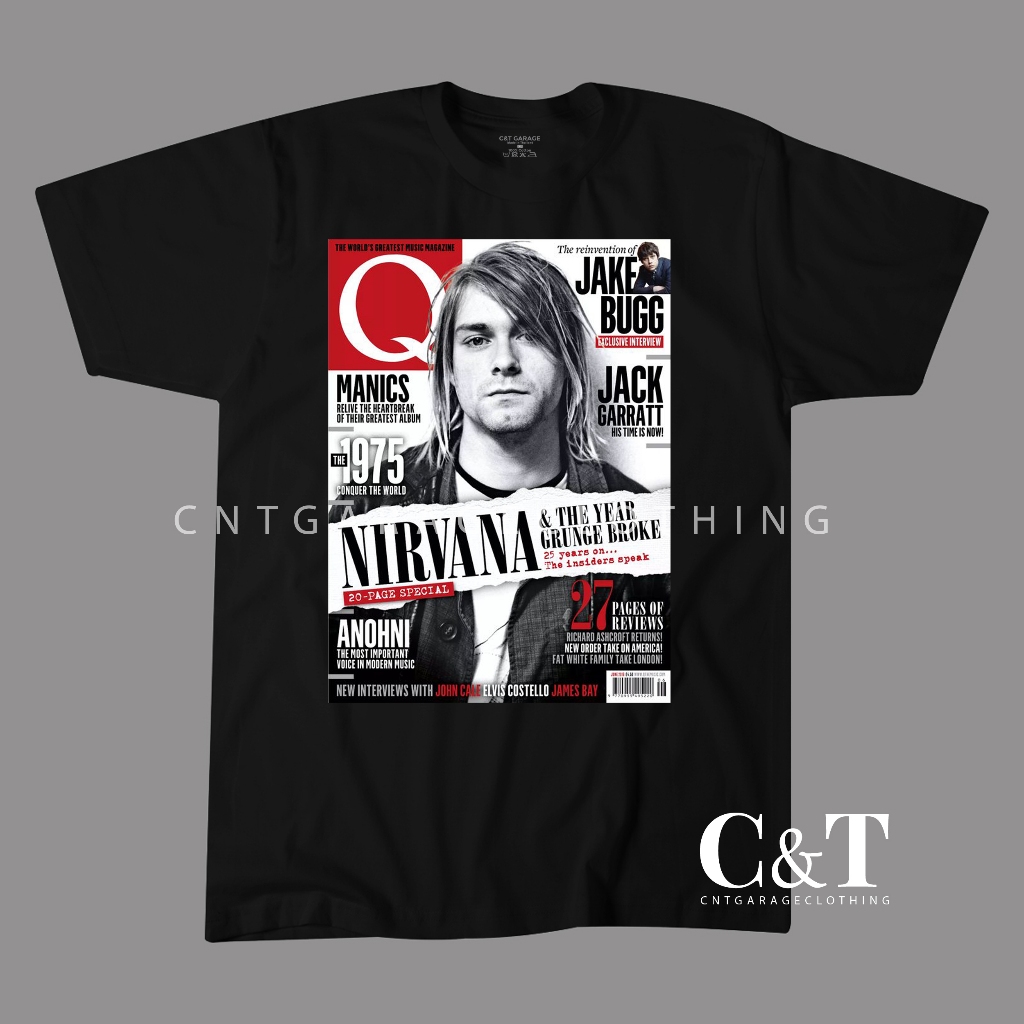 เสื้อผ้า Cntgarageclothing | เสื้อยืด ลาย Nirvana KURT COBAIN | Nv 033