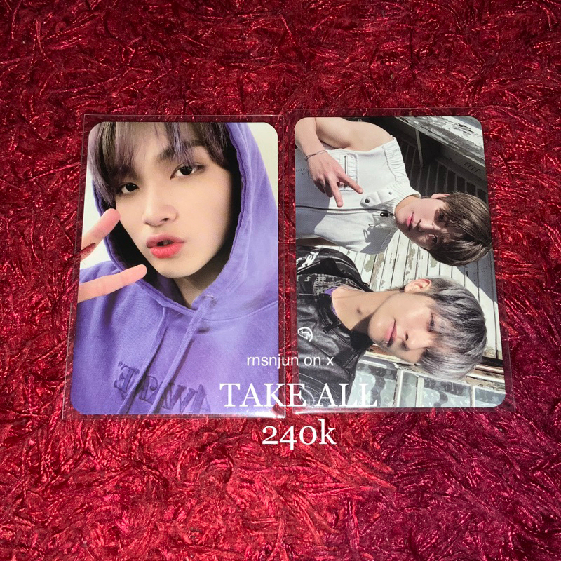 UNGU (หนังสืออย่างเป็นทางการ) wts ab pc photocard nct dream haechan hoodie สีม่วง pp sg21 และ photoc