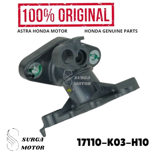 ท่อคอมท่อสําหรับ Honda Revo 110 FI Manifol 2014 ฮอนด้าแอมดั้งเดิม 17110-K03-H10 17110K03H10