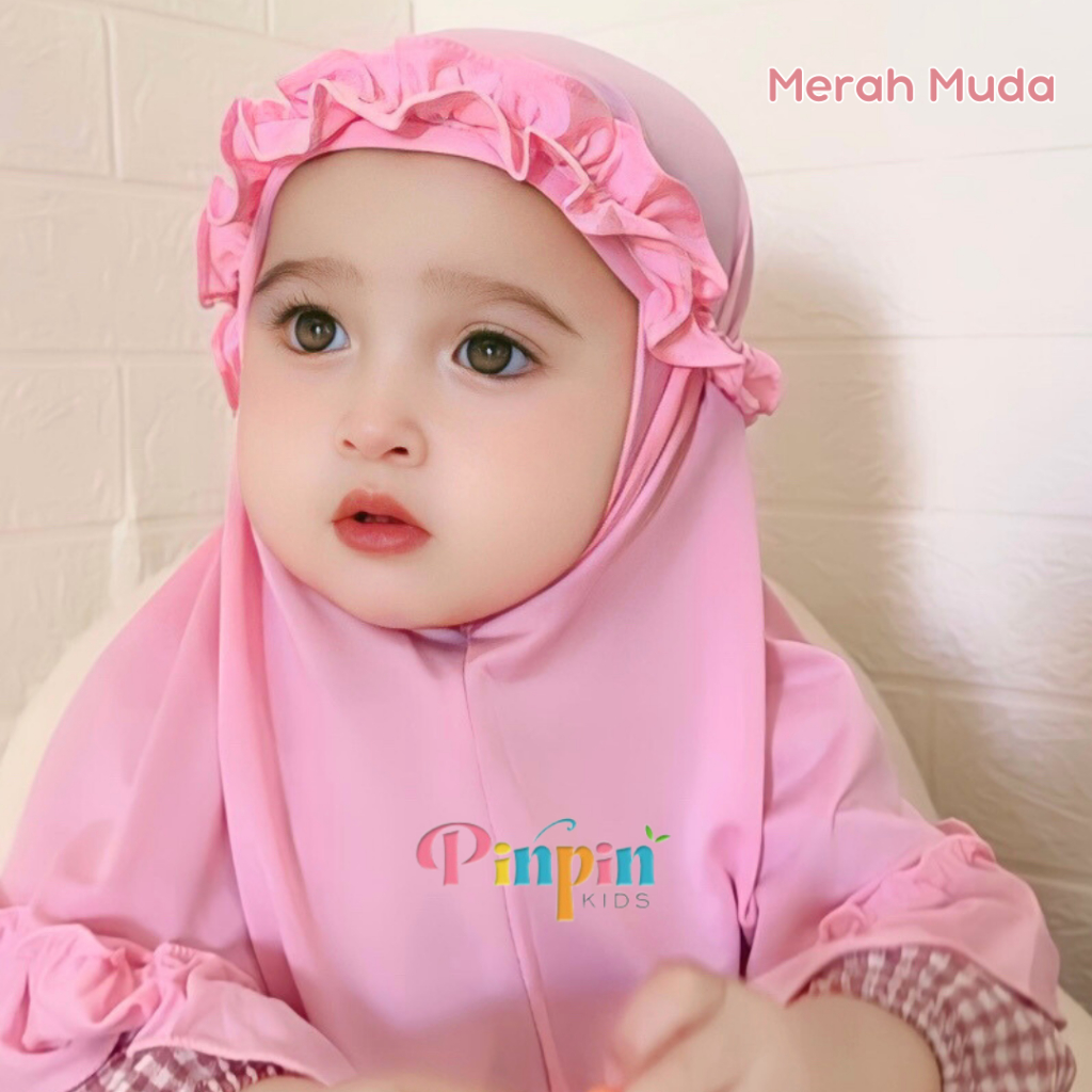 Pinpin Kids - RAINA Kriwl Baby Hijab 0-3 YEARS / Baby Hijab / Girls Headscarf