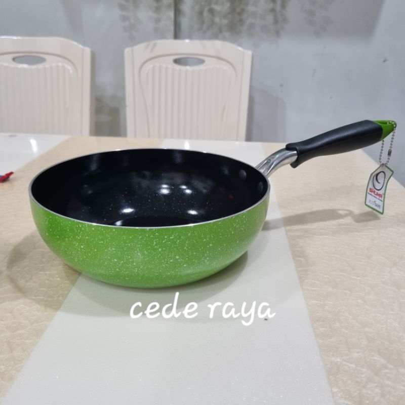 กระทะ/กระทะ shuma ceramic non stick Coated 22 & 24 cm