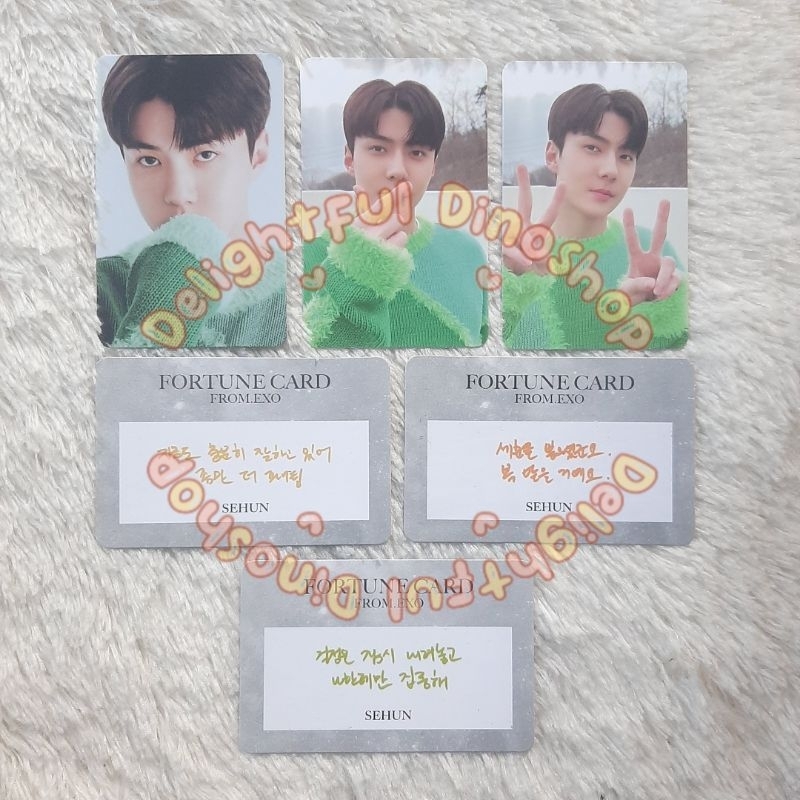EXO 11TH ANNIVERSARY MERCHANDISE FORTUNE SCRATCH CARD UNSELED XIUMIN SUHO BAEKHYUN CHEN CHANYEOL DO 