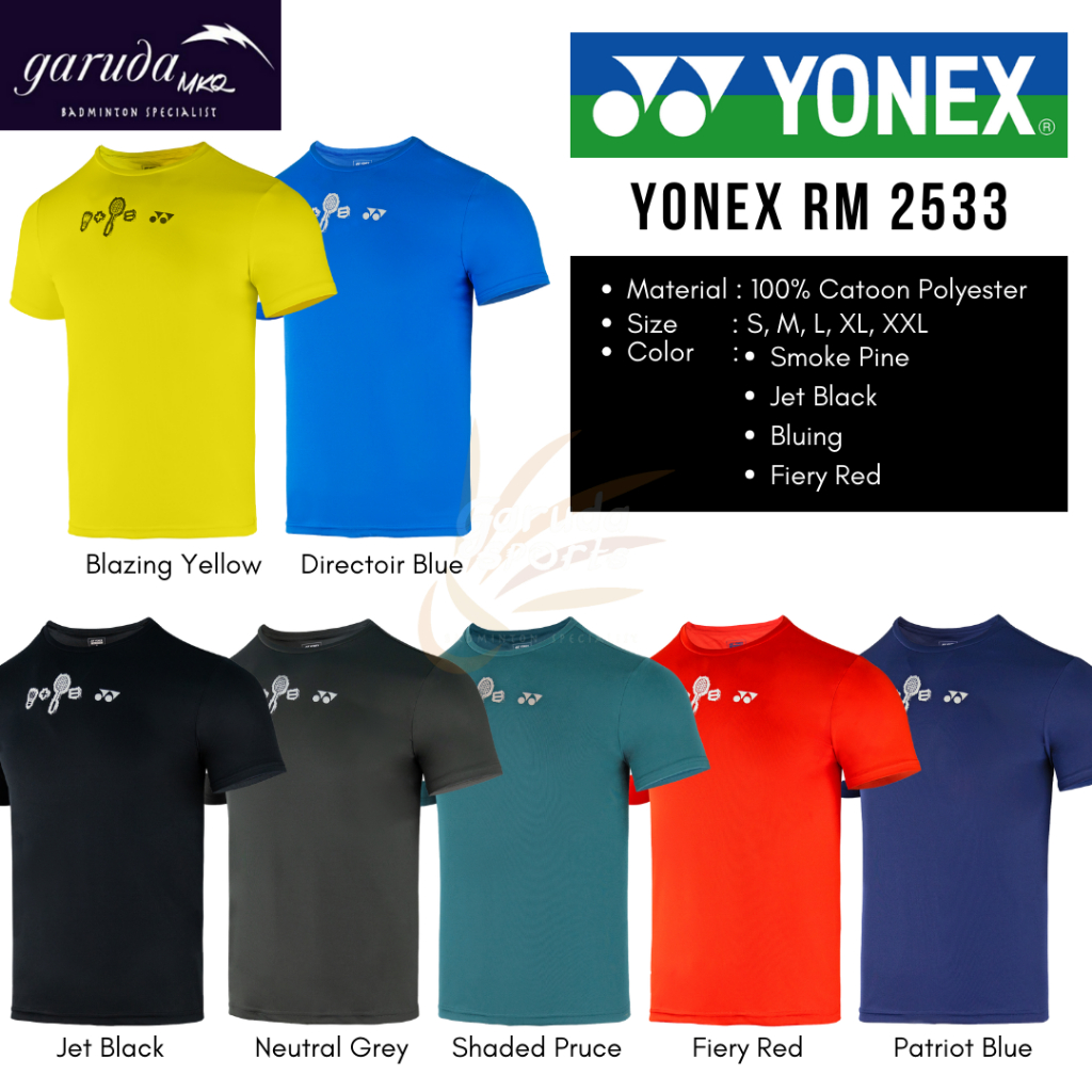 YONEX RM 2533 เสื้อผ้าลําลอง / YONEX 2533 TSHIRT / เสื้อยืด YONEX CASUAL TEE