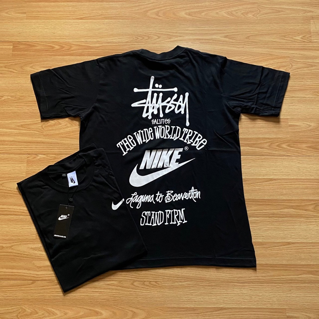 เสื้อยืด Men& 39;s Stussy X Nike Tour เสื้อยืด