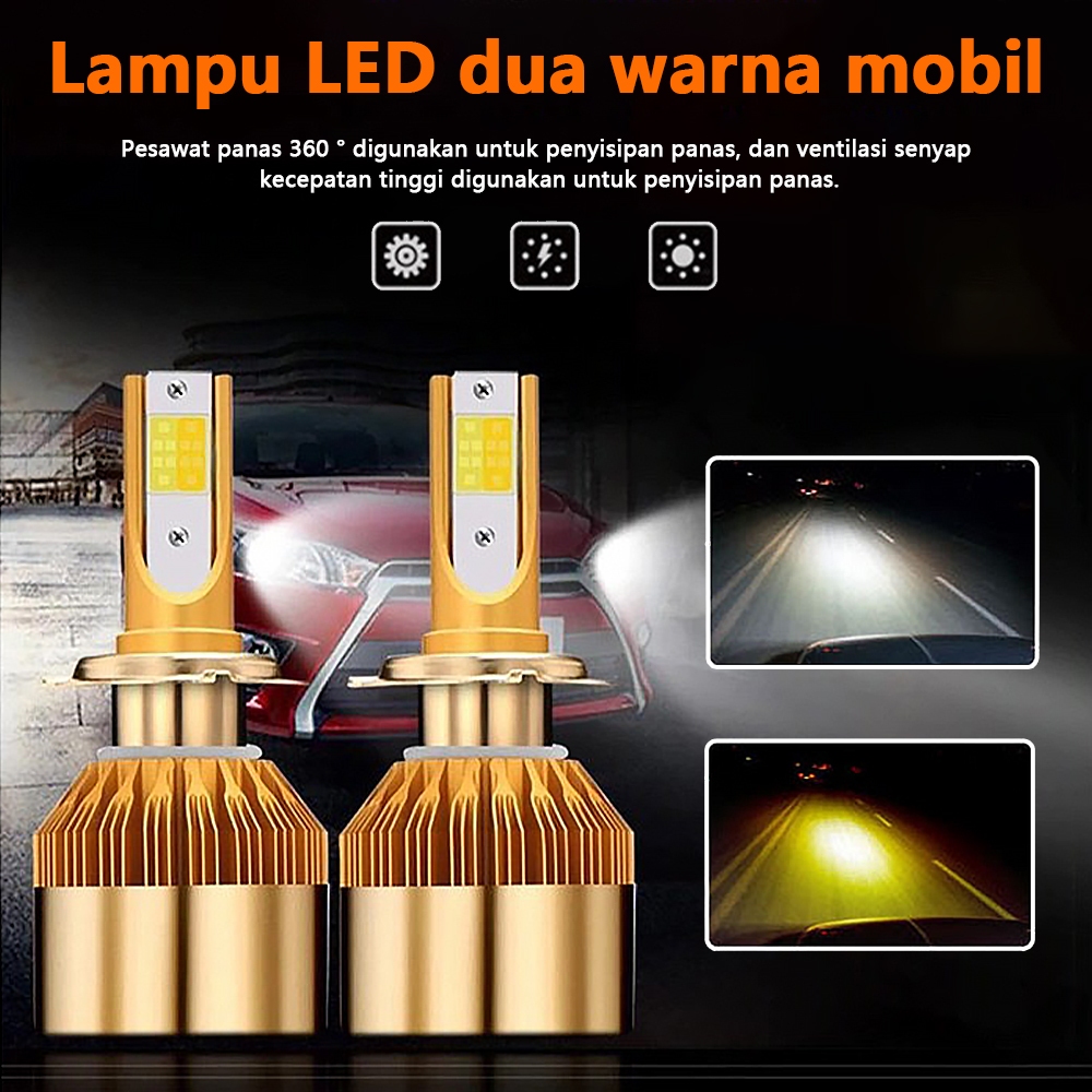 H4 และ H11 ไฟหน้ารถ LED 2 สี