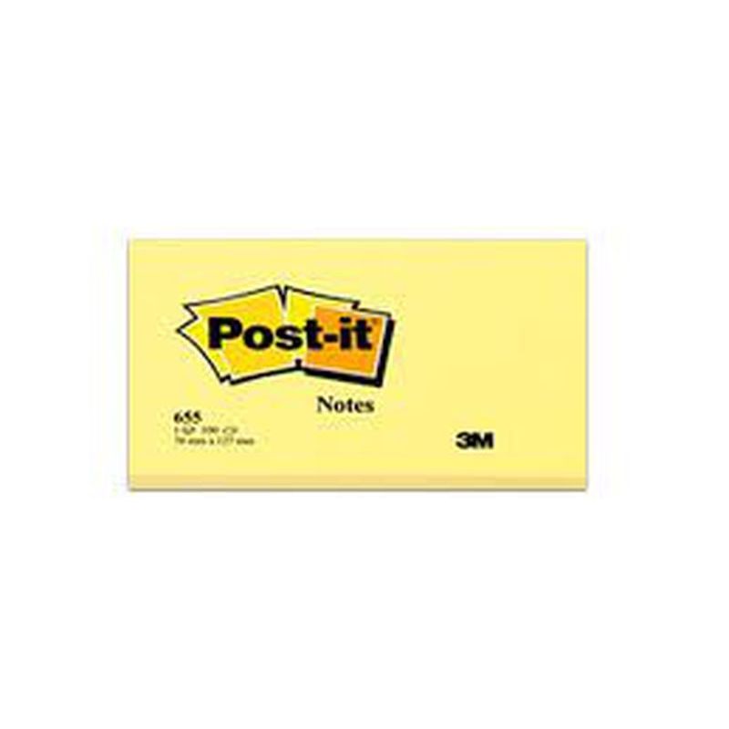 3M POST IT NOTE 655 73 X 123MM - STICKY NOTES