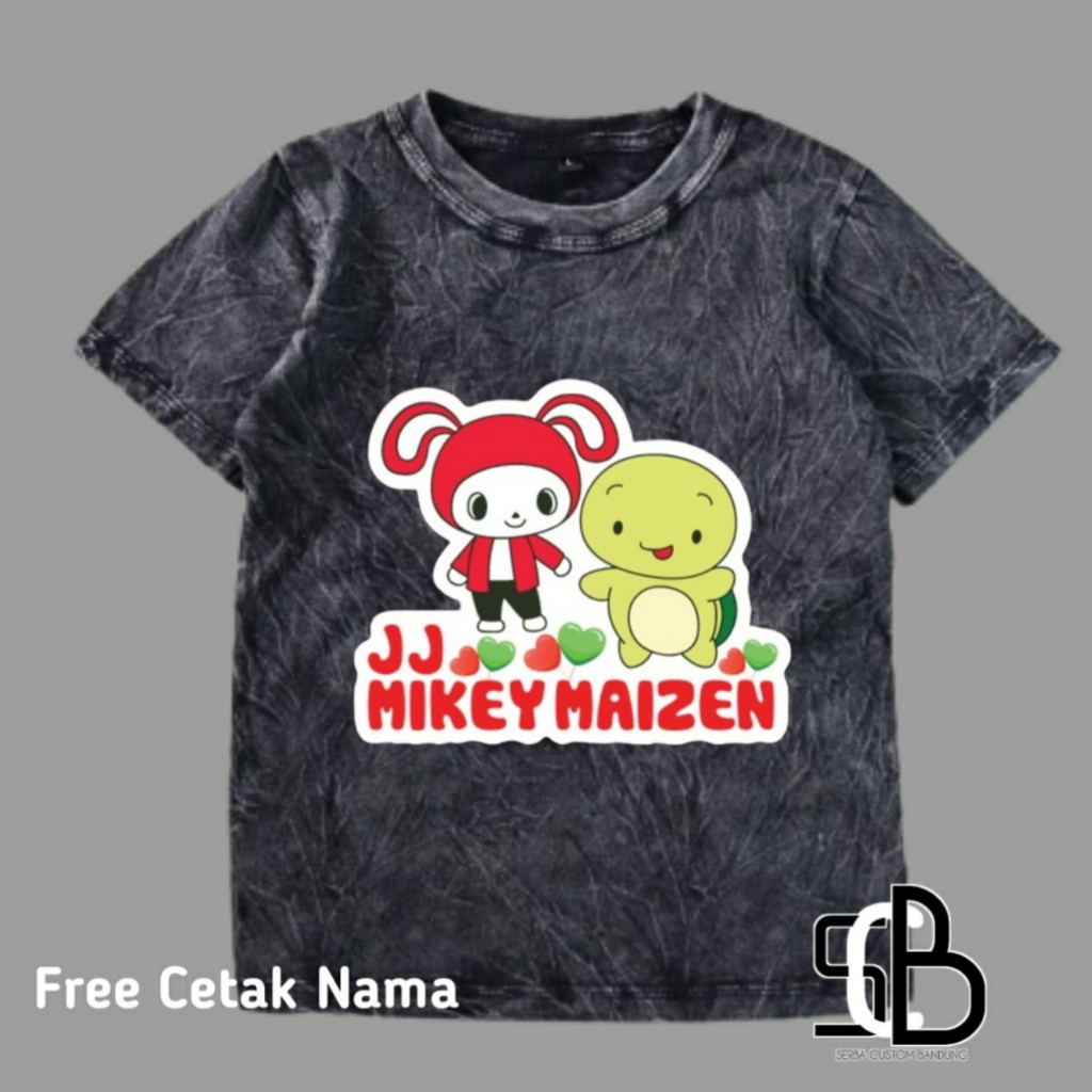 เสื้อยืดพรีเมี่ยม พิมพ์ลายการ์ตูน Jj & Mikey Maizen