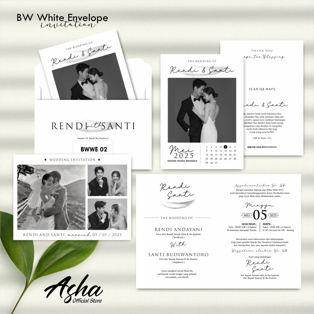 BW ENVELOPE WEDDING INVITATION - BWWE ENVELOPE WEDDING INVITATION SIMPLE FREE PHOTO