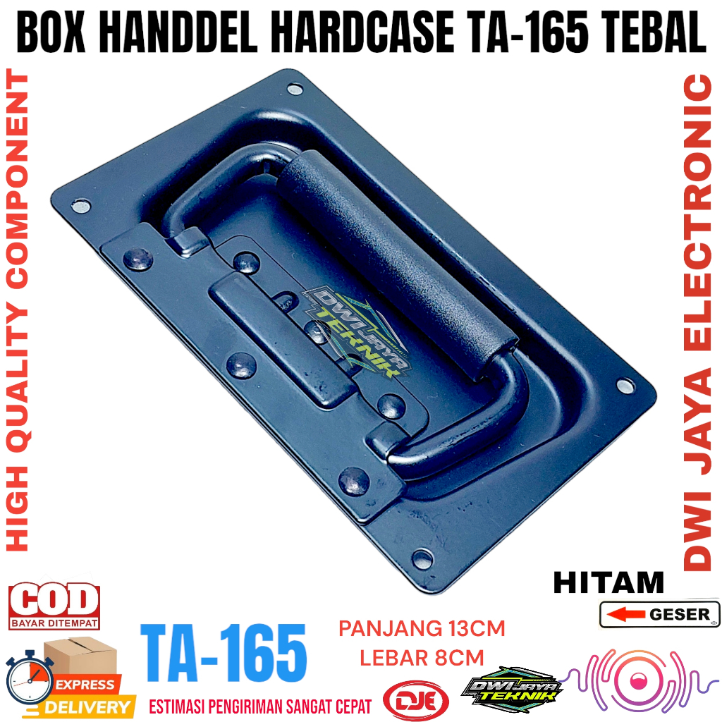กล่อง HANDLE HARDCASE TA 165 TA-165 THICK สีดํา