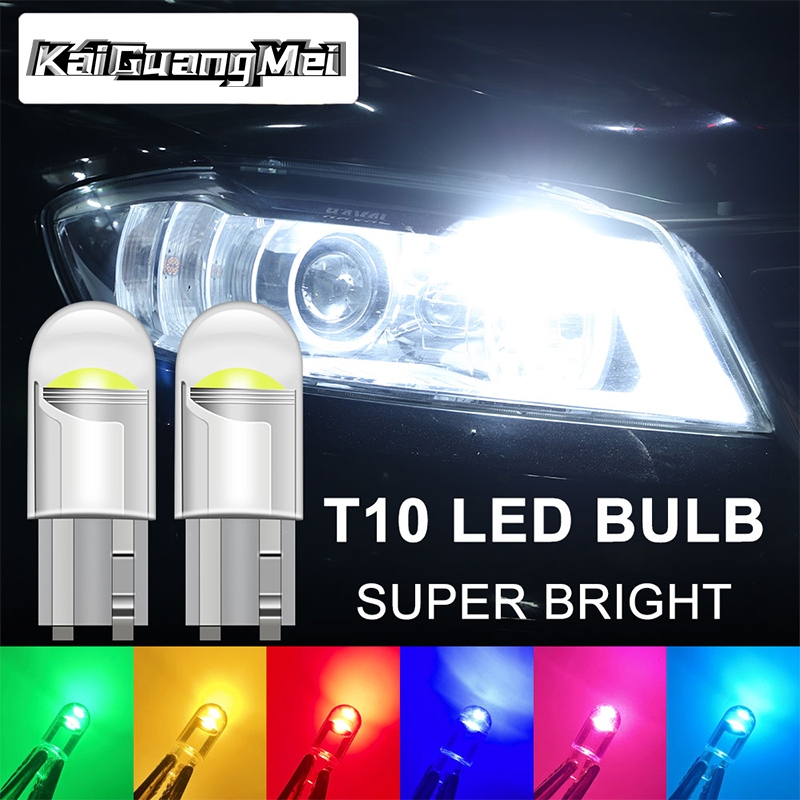 10 ชิ้น/T10 LED W5W WY5W 168 501/T10 COB/ไฟป้ายทะเบียนรถยนต์/T10 ไฟจอดรถ/กันน้ํา