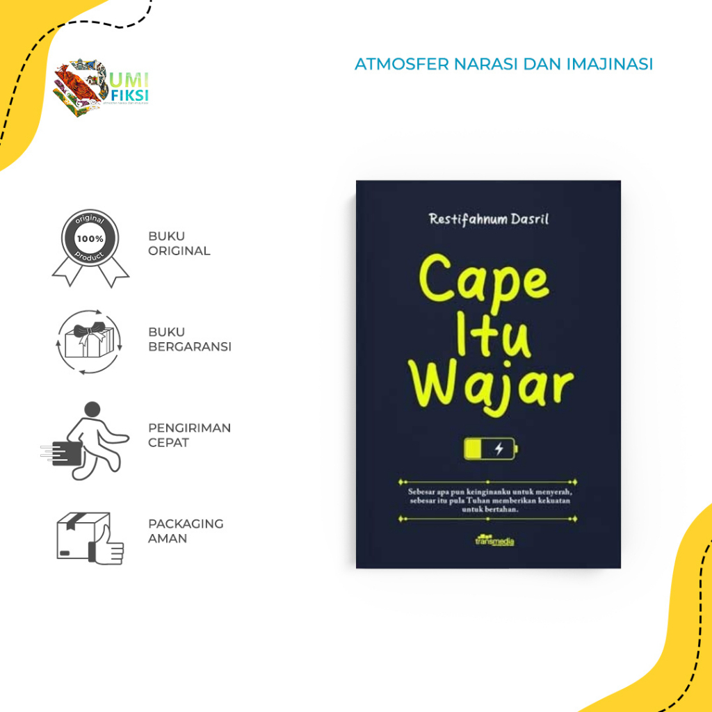 หนังสือสร้างแรงบันดาลใจ Cape That Wajan - Restifahnum Dasril - Transmedia - Bumifiksi