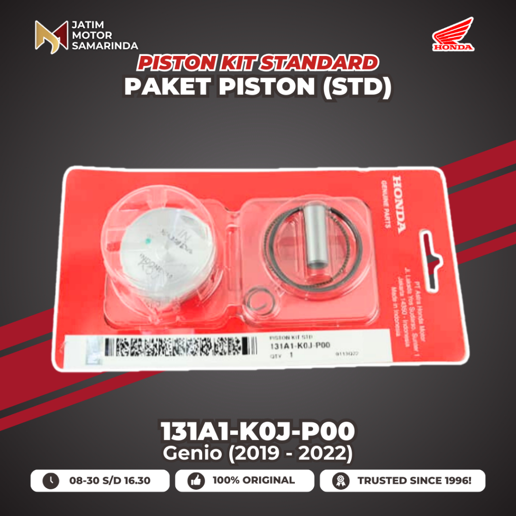 ชุดลูกสูบ Honda AM 131A1-K0J-P00 K0J Genio (2019 - 2022) อะไหล่แท้ Original Ready สําหรับรถจักรยานยน