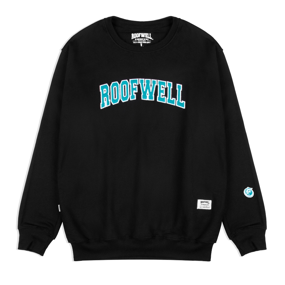 Roofwell - Crewneck Hylos Black | เสื้อสเวตเตอร์ Unisex |