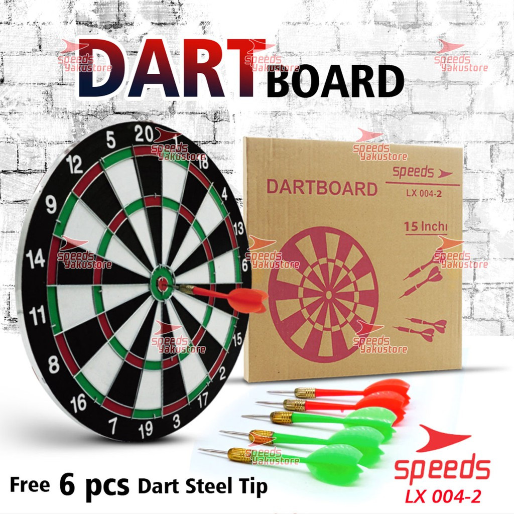 15" MEDIUM SPEEDS DART BOARD / กระดานเกม DART การส่งผ่าน