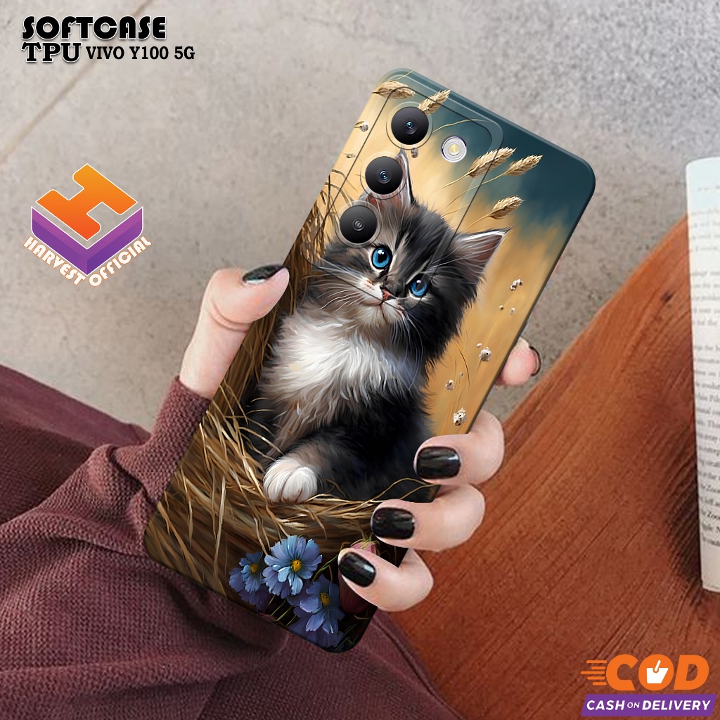 เคส HP VIVO Y100 5G 2024 - เคสแฟชั่นน่ารัก - เคส VIVO Y100 5G Softcase - กล้อง Pro - เคส VIVO Y100 5