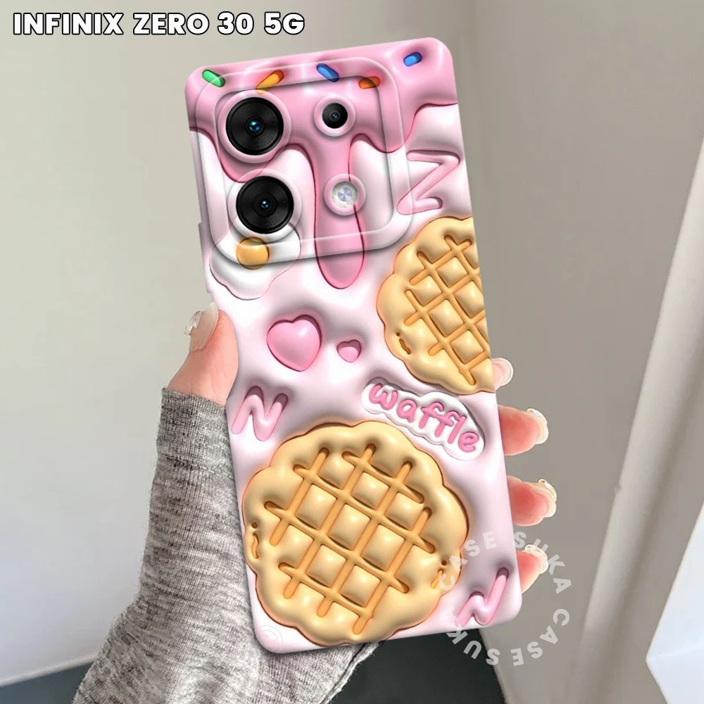 Softcase Infinix Zero 30 5G ล่าสุด - Fashion Case Cream (SK02) - Casing Infinix Zero 30 5G 2023 - Su