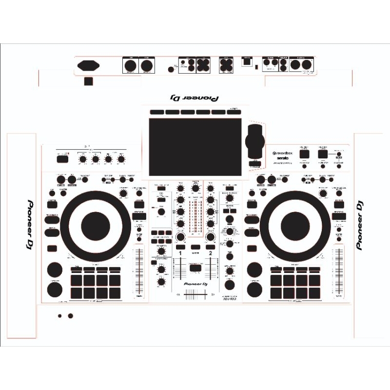 Xdj-RX3 pioneer music DJ สติ๊กเกอร์ป้องกัน