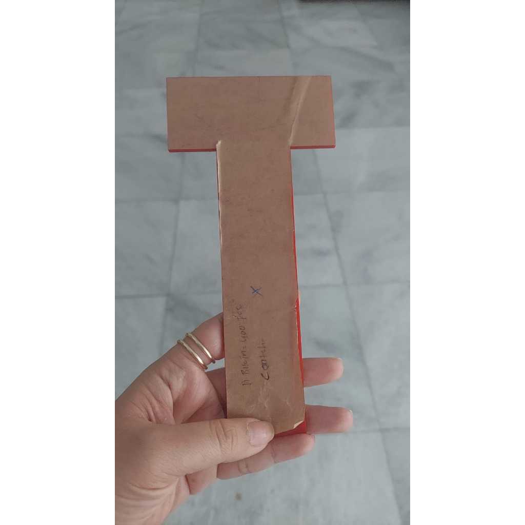 MERAH CUSTOM ACRYLIC - UK: 9X19CM - 3MM RED