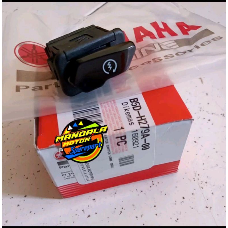 TOMBOL ORIGINAL YAMAHA FREEGO STARTER BUTTON B5D H279A 00