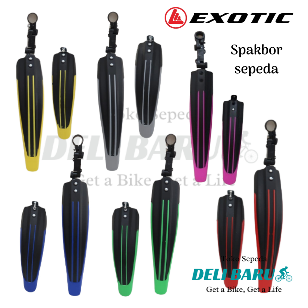 Exotic Mudguard บังโคลนสี BMX federal MTB จักรยานขนาด 20 24 26 27.5 ราคาต่อคู่
