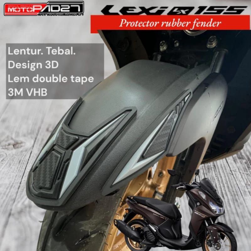 Motopad27 RUBBER PROTECTOR บังโคลนหน้าสําหรับ yamaha LEXI lx 155 2024