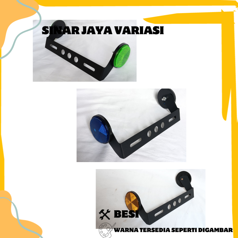 Mata ด้านหลัง SPAKBOR NUMBER PLATE HOLDER BRACKET VARIATION CAT EYE SET